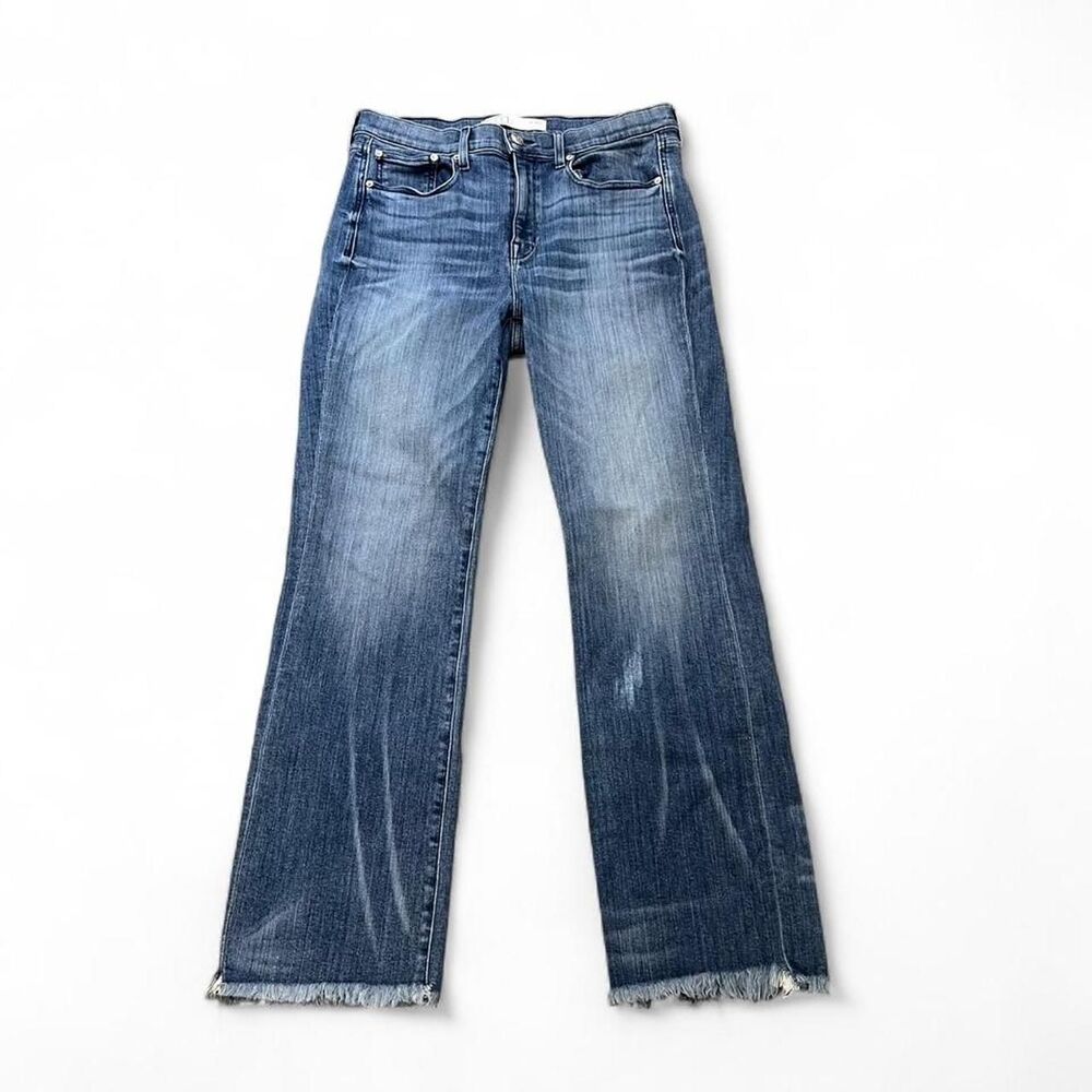 AYR The Bomb Pop Crop Frayed Hem Jeans